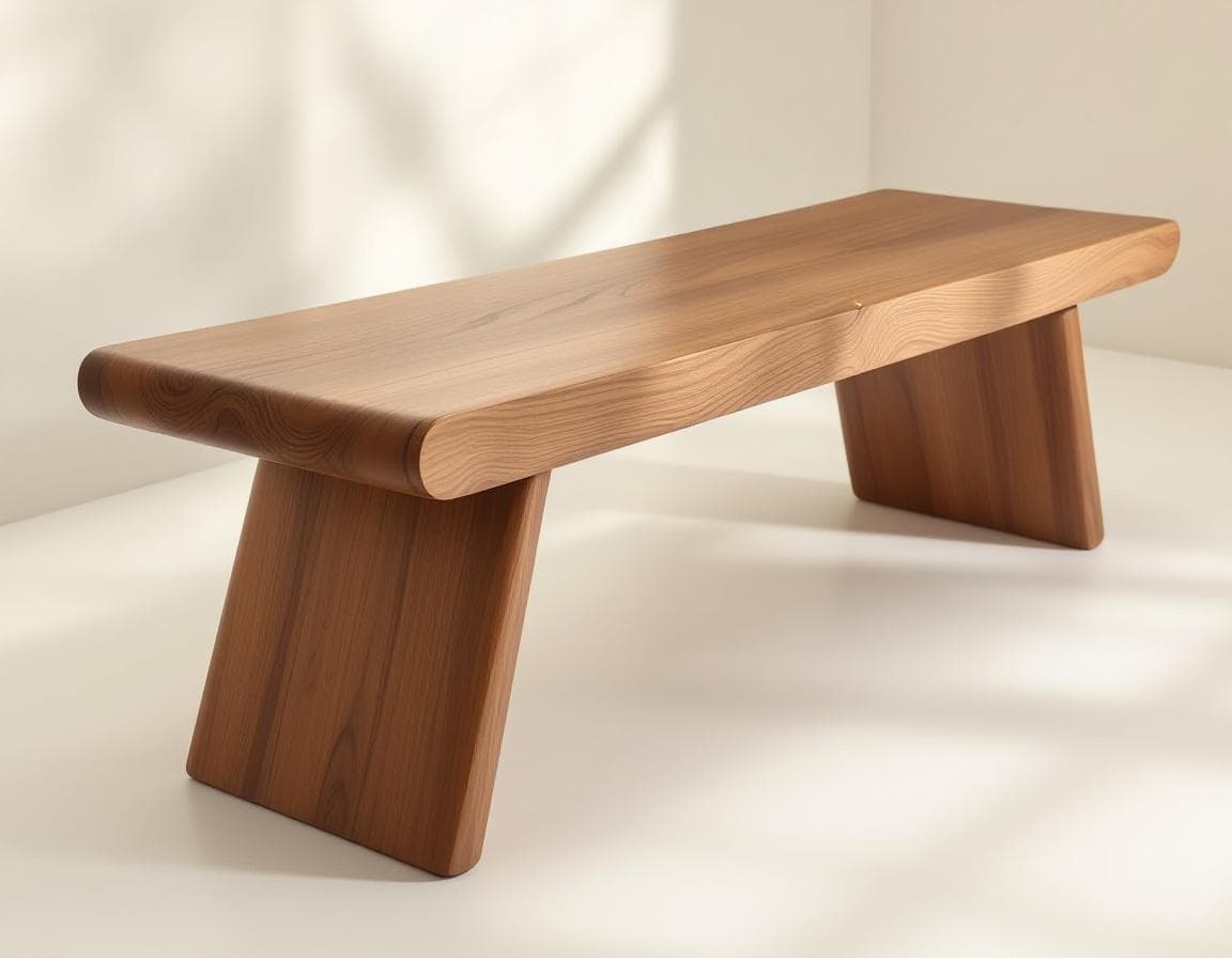 Walnut Long Bench