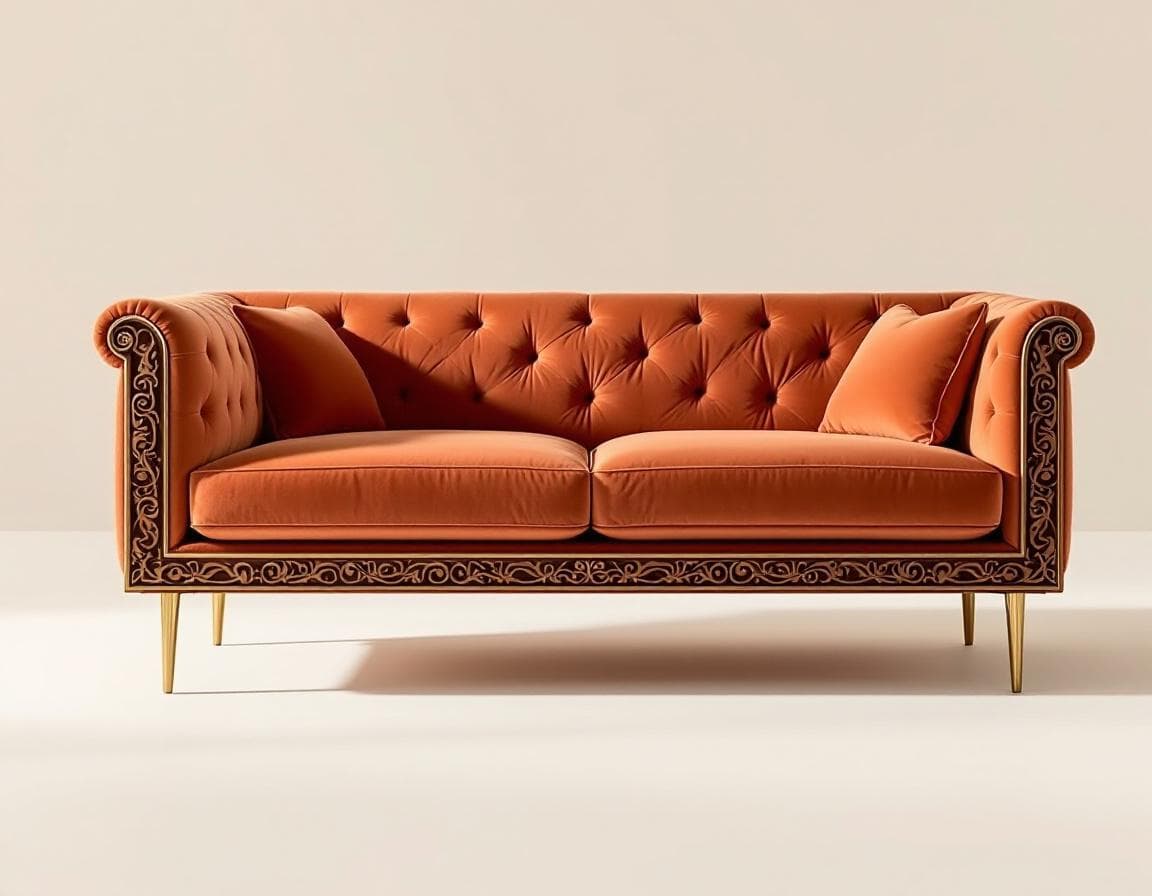 Clay Velvet Najdi Sofa