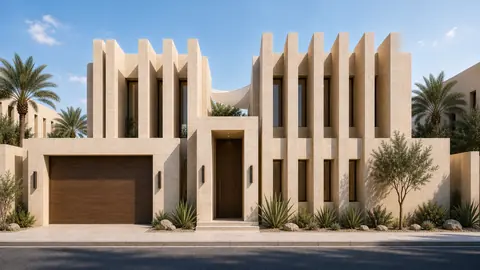 The Hybrid Oasis street exterior hero architectural render